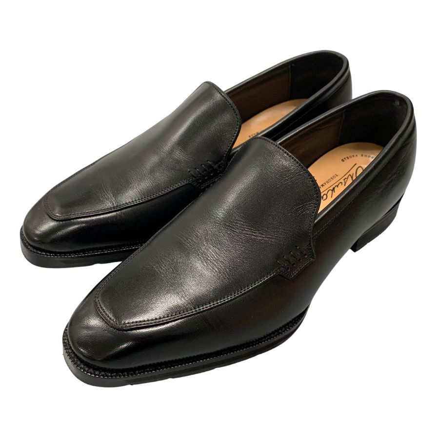 美品◆大塚製靴 レザーシューズ スリッポン ブラック メンズ サイズ24.5 OTー1200 OTSUKA【AFD4】
