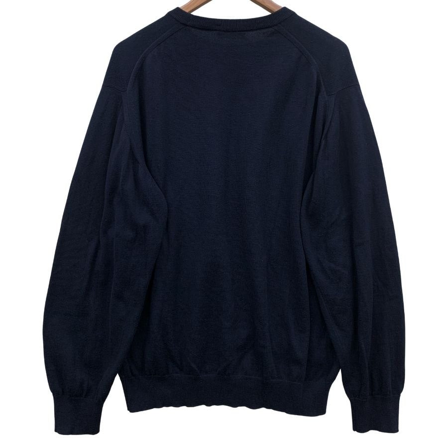 ジョンスメドレー ラウンドネック ニットセーター シーアイランドコットン メンズ サイズM ブラック JOHN SMEDLEY【LA】