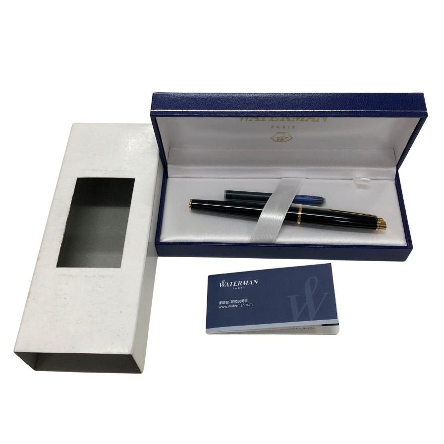 ウォーターマン 万年筆 メトロポリタン エッセンシャル ブラック×ゴールド Fニブ WATERMAN【AFB53】