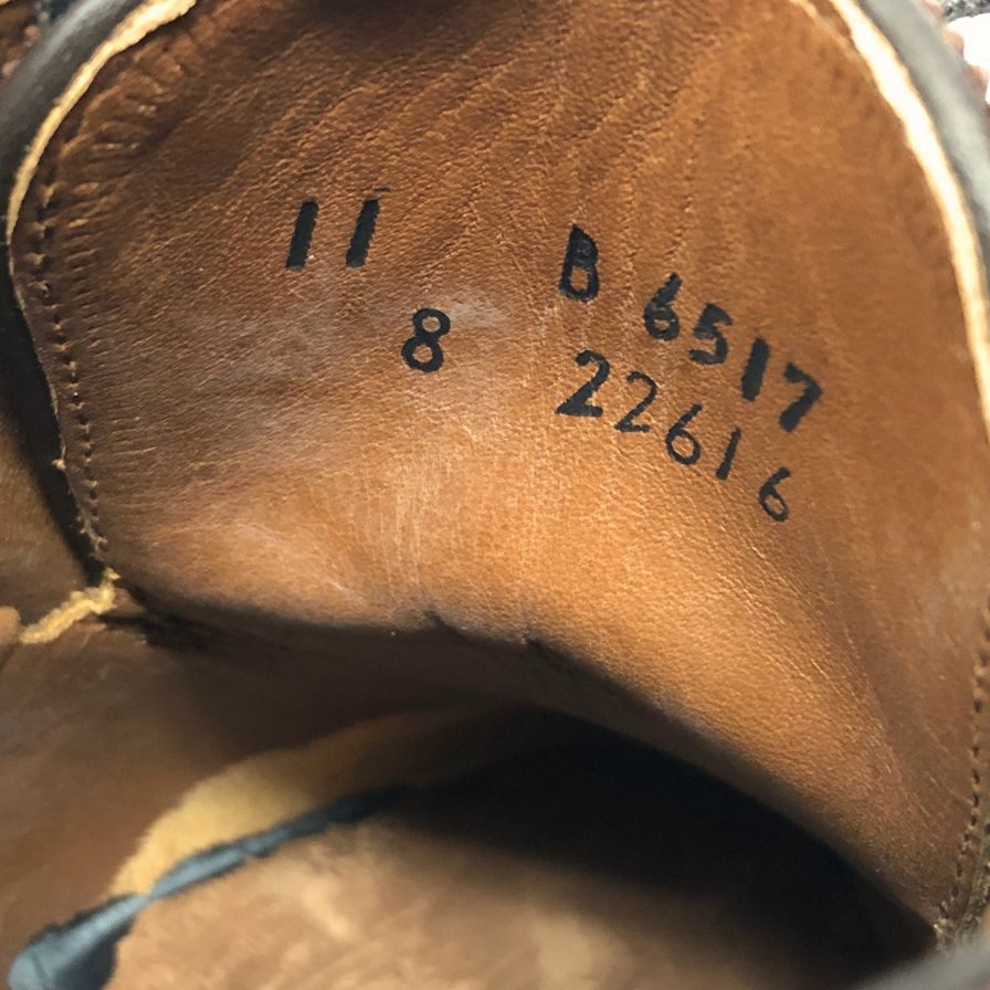 アレンエドモンズ レザーシューズ Sanford パンチドキャップ ブラウン メンズ サイズ11 Allen Edmonds 約29.0cm【AFD2】