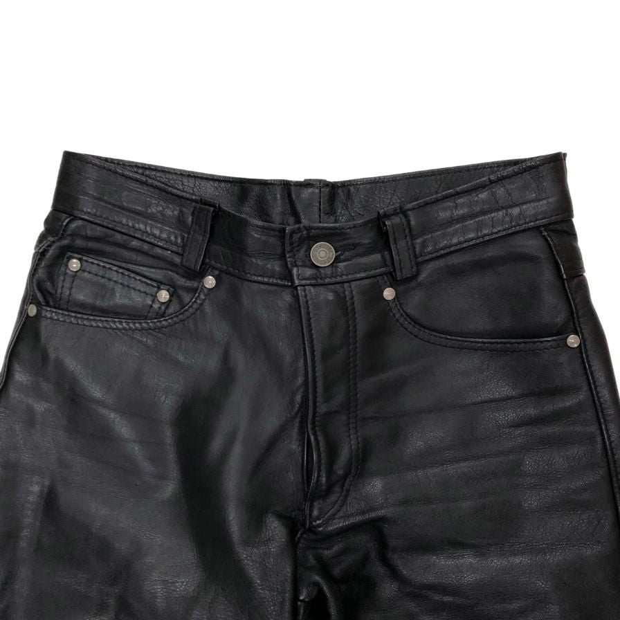 ショット レザーパンツ 600 サイズ W28 ブラック SCHOTT 【AFB47】