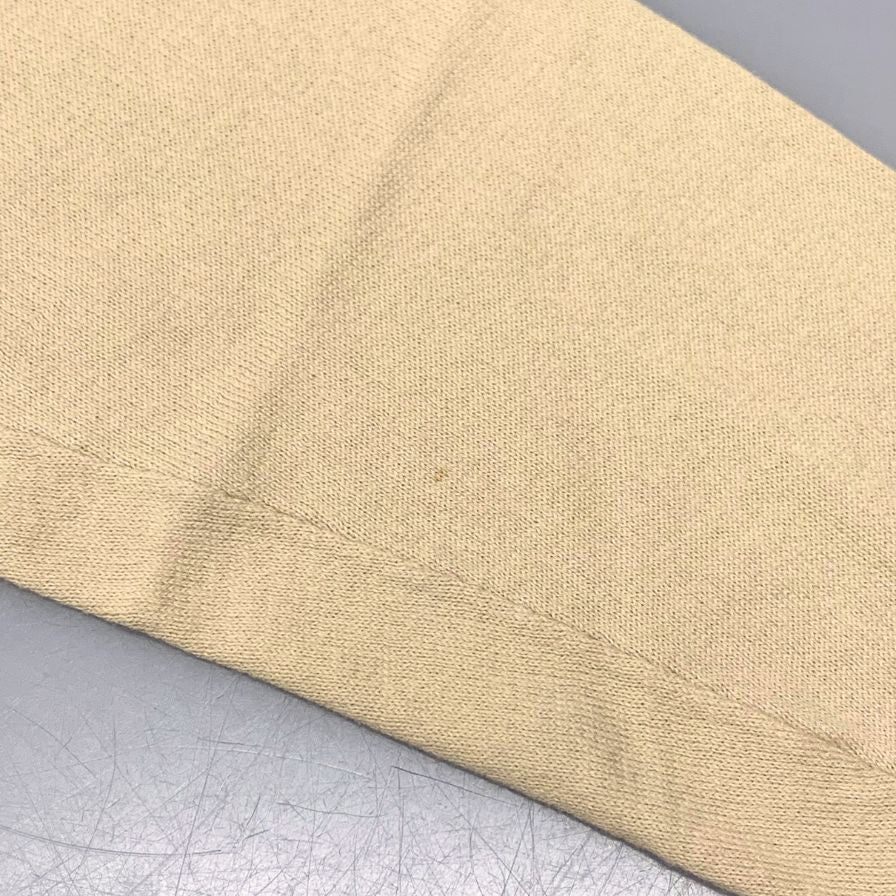中古◆ザノーネ ニット クルーネック コットン100% メンズ ベージュ サイズ46 ZANONE 【AFB46】