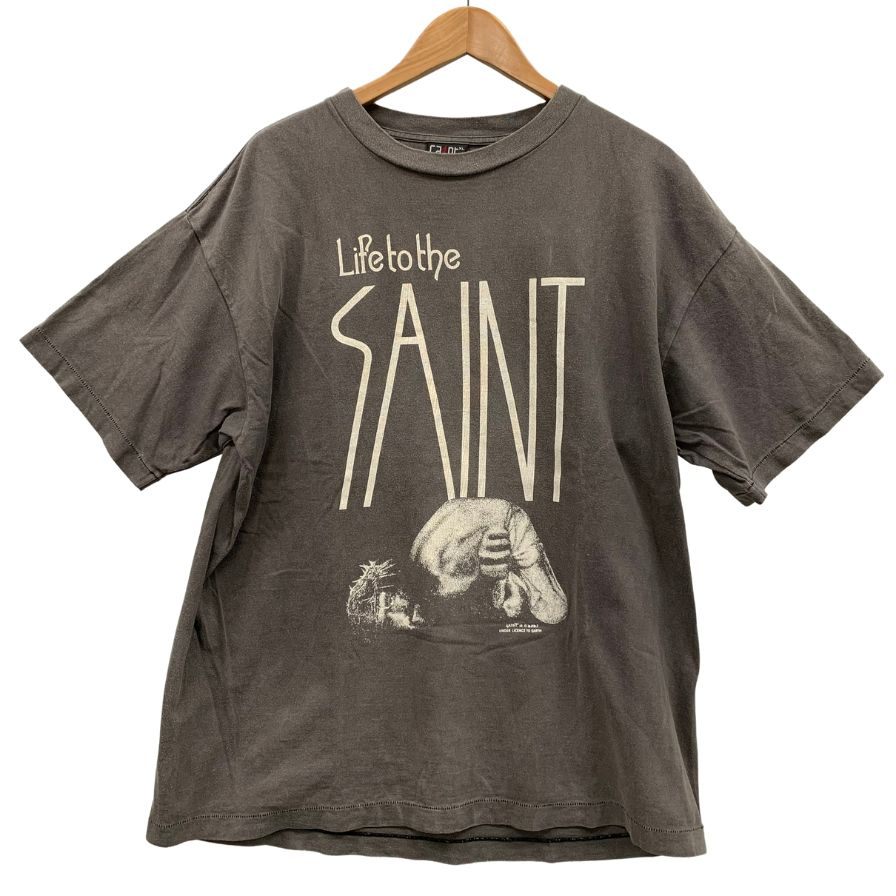 美品◆セントマイケル Tシャツ LttS 22SS サイズXL メンズ グレー SAINT MICHAEL 【AFB19】