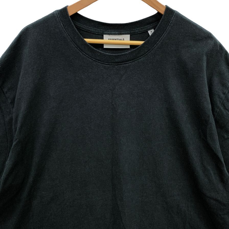 美品◆フィアオブゴッド エッセンシャルズ バックロゴ Tシャツ メンズ サイズM ブラック Fear of God ESSENTIALS 【AFB9】