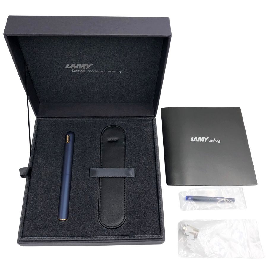 ラミー 万年筆 ダイアログCC ペン先14k 回転式 ブルー LAMY【AFI20】