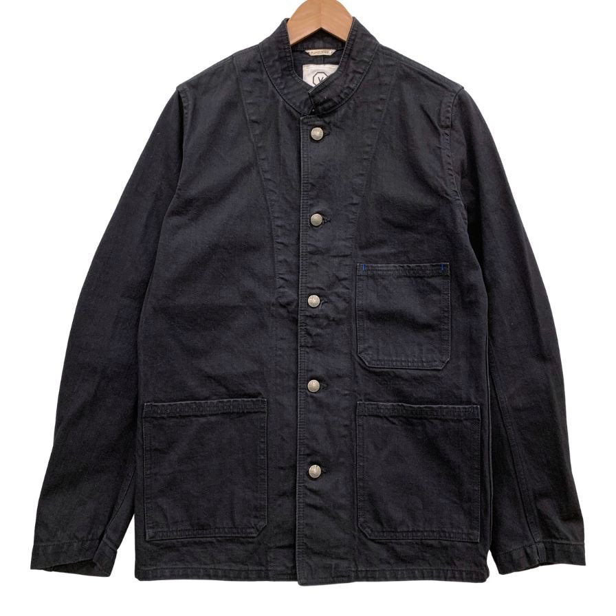 中古◆ヴィズヴィム ビズビム FLUXUS DENIM ジャケット カバーオール メンズ ブラック サイズM visvim 【AFB14】