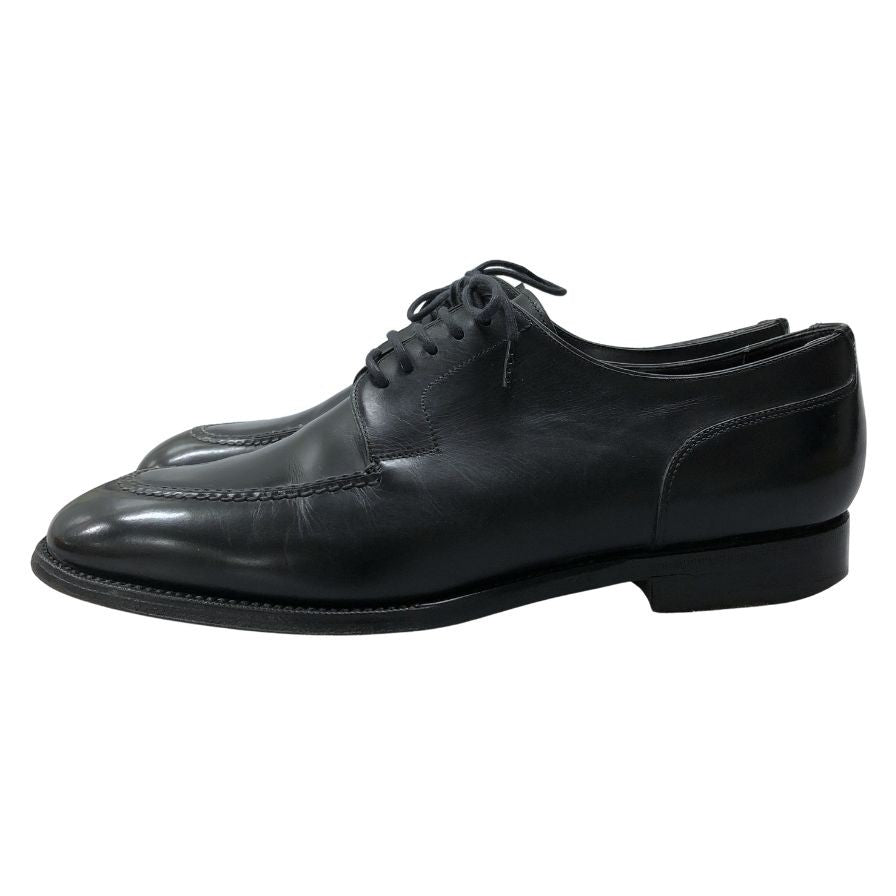 サントーニ レザーシューズ 51071 Uチップ メンズ サイズ6.5 ブラック Santoni 約26.5cm【AFC44】