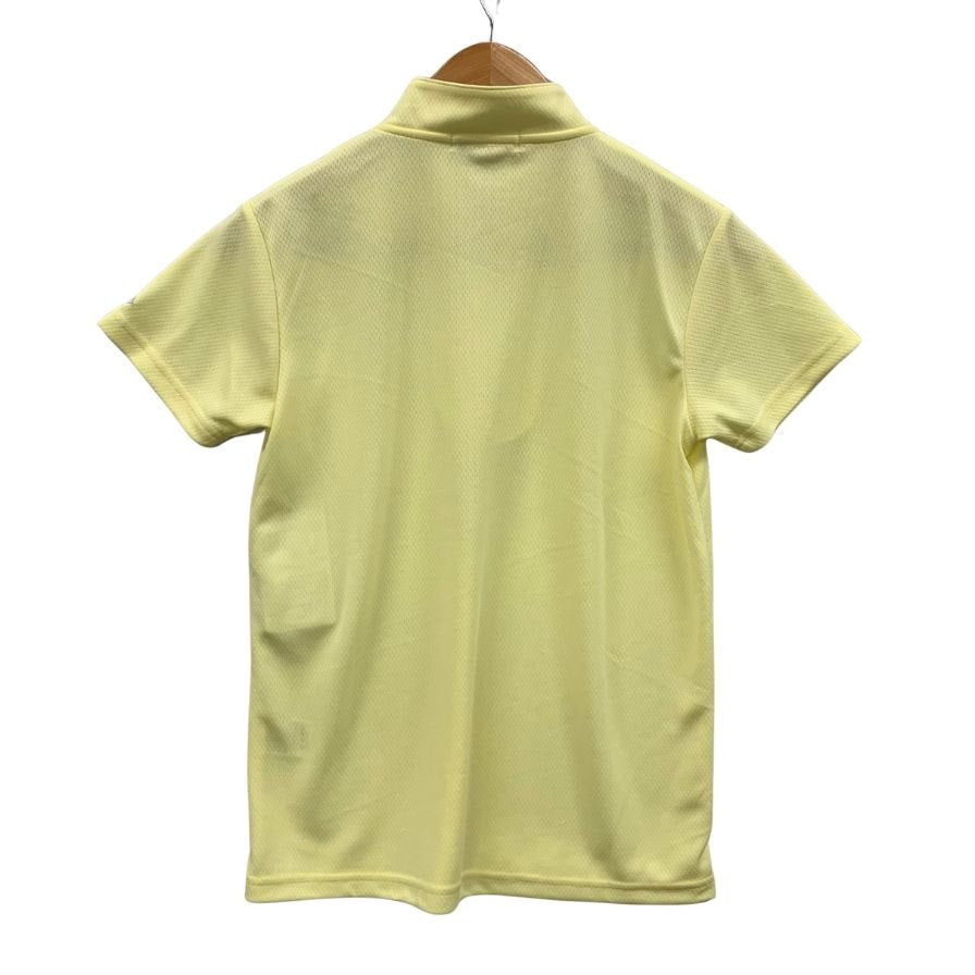 新品同様◆エルスポーツ Tシャツ ハーフジップ イエロー系 レディース サイズM ELLE SPORTS 【AFB21】
