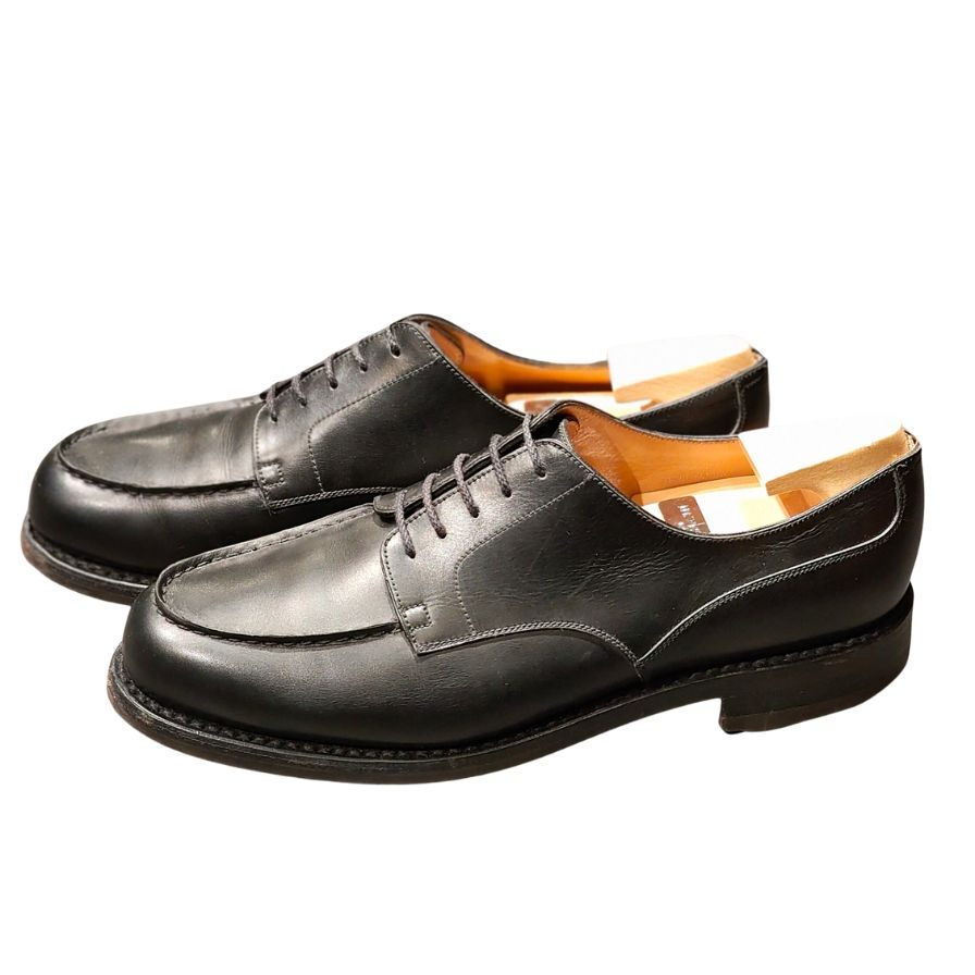 ジェイエムウエストン レザーシューズ 641ゴルフ ボックスカーフ ブラック サイズUK8D J.M.WESTON 約26.0cm【LA】【中古】