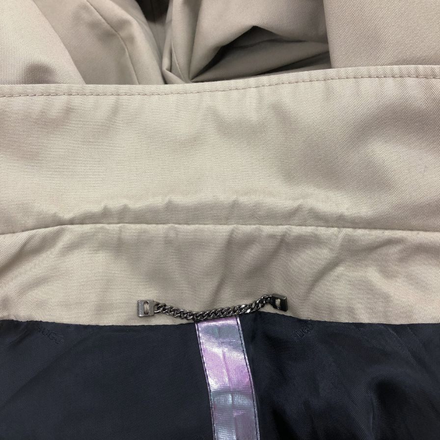 中古◆ヒューゴボス トレンチコート メンズ オリーブ サイズIT48 HUGOBOSS 【AFB25】