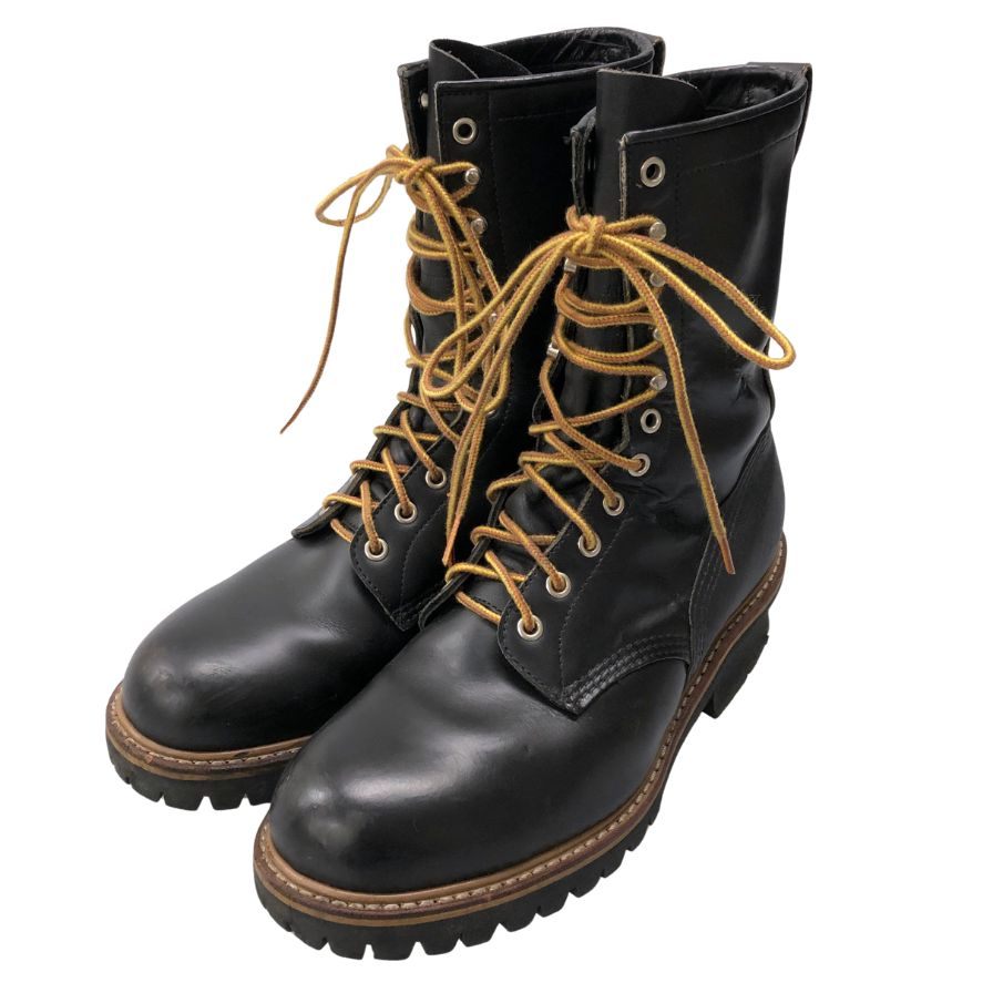 RED WING SHOES ブラックレザーブーツ RED WING SHOES レッドウィング ベックマン フラットボックス