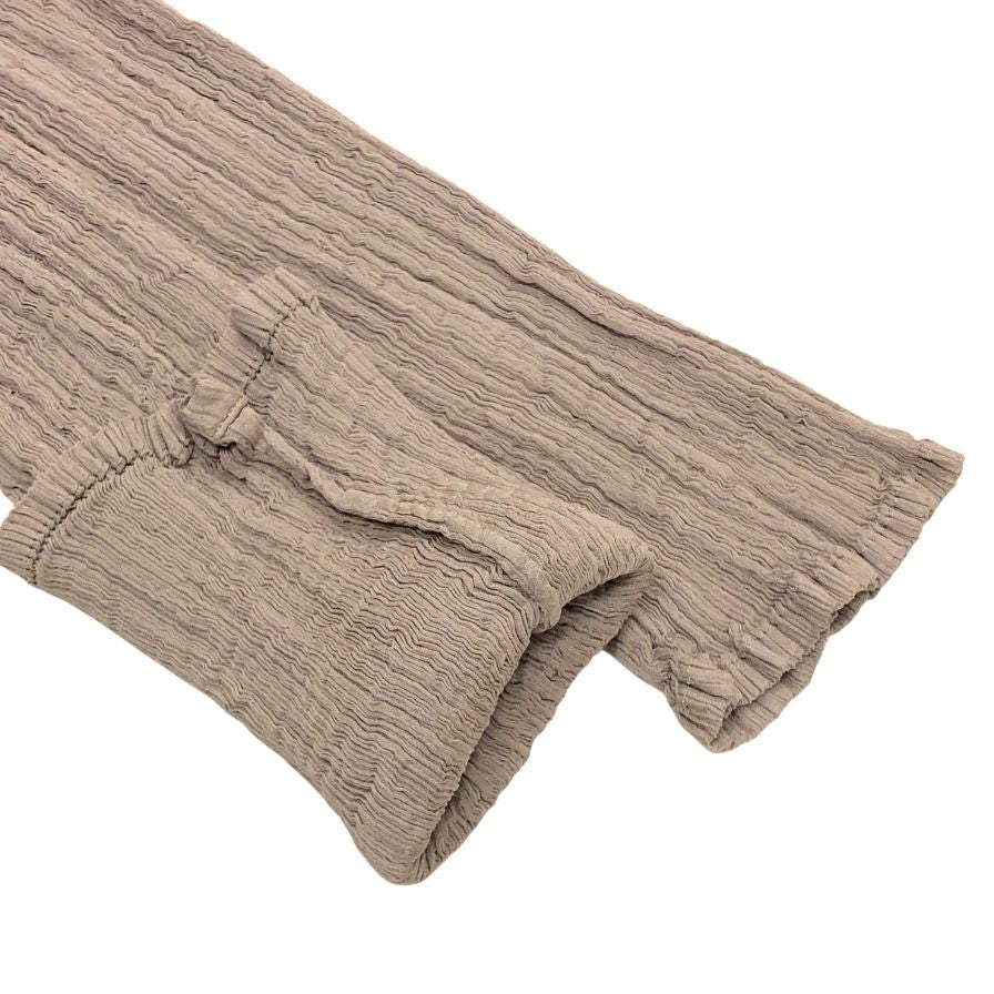 極美品◆ミー イッセイミヤケ カーディガン シワ加工 ブラウン サイズフリー レディース MI41FO442 me ISSEY MIYAKE 【AFB10】