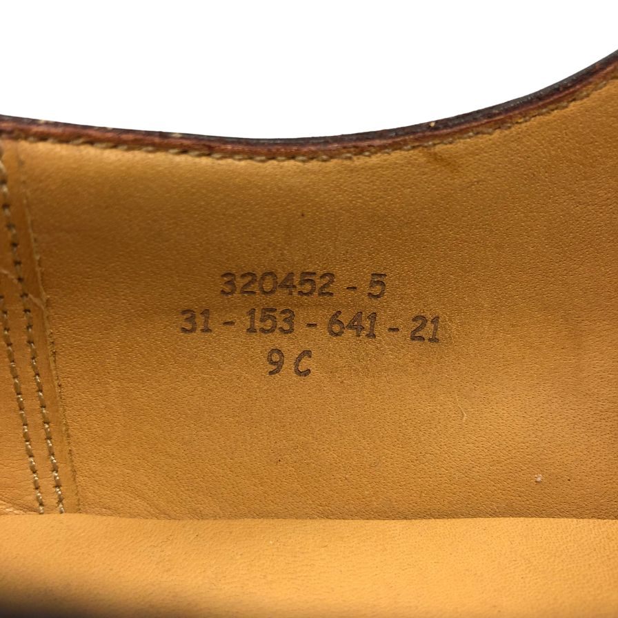 ジェイエムウエストン レザーシューズ Uチップ 641 ゴルフ ブラウン 9C J.M.WESTON ビジネスシューズ 約27.5cm【LA】【中古】