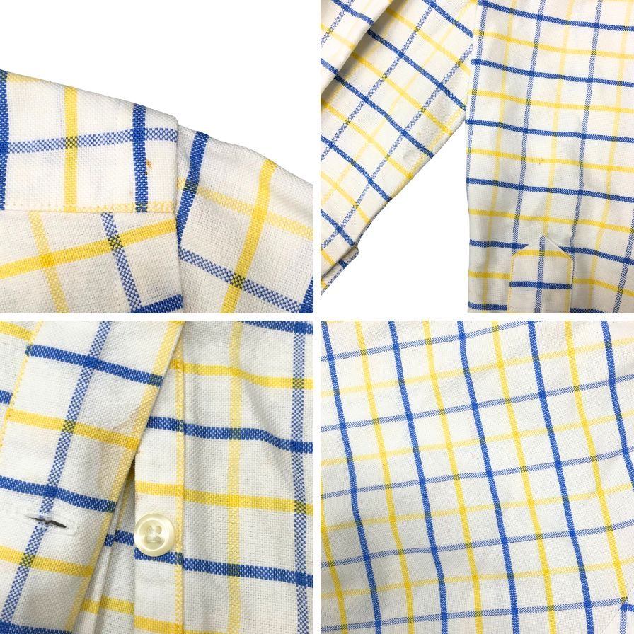 ポロ ラルフローレン チェックシャツ イエロー系 メンズ サイズM POLO RALPH LAUREN【LA】