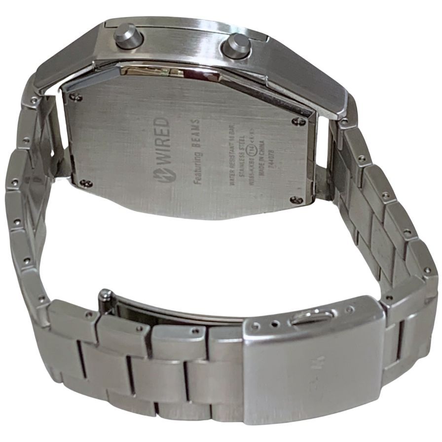 セイコー 腕時計 クオーツ WIRED ソリディティ AGAM401 電子 メンズ シルバー SEIKO【AFI21】