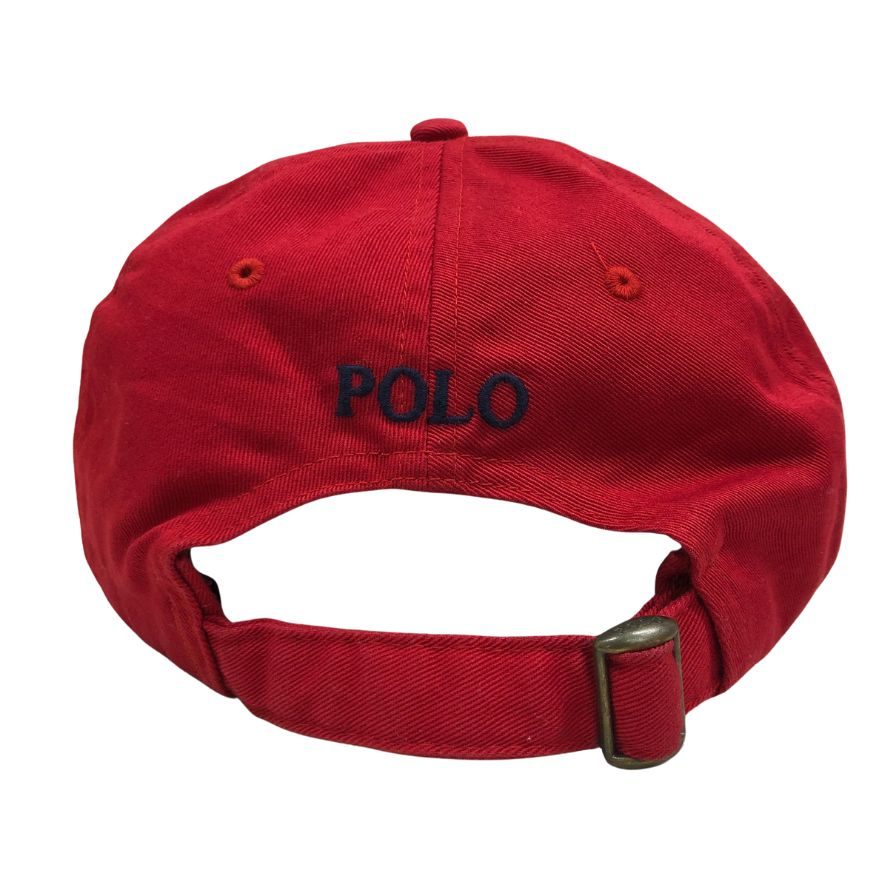 ポロラルフローレン キャップ 帽子 6パネル 刺繍 コットン レッド メンズ POLO RALPH LAUREN【AFI1】