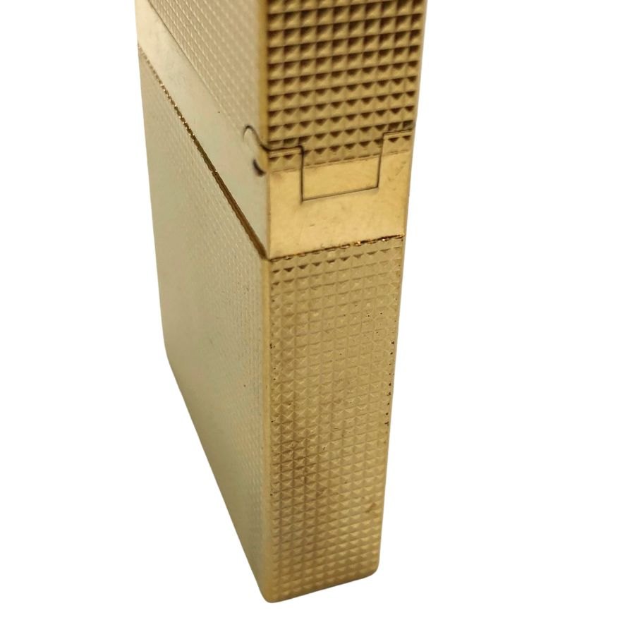 ST デュポン ライター ライン2 スモール マイクロダイヤモンドヘッド ゴールド ユニセックス S.T.Dupont【AFI17】【中古】