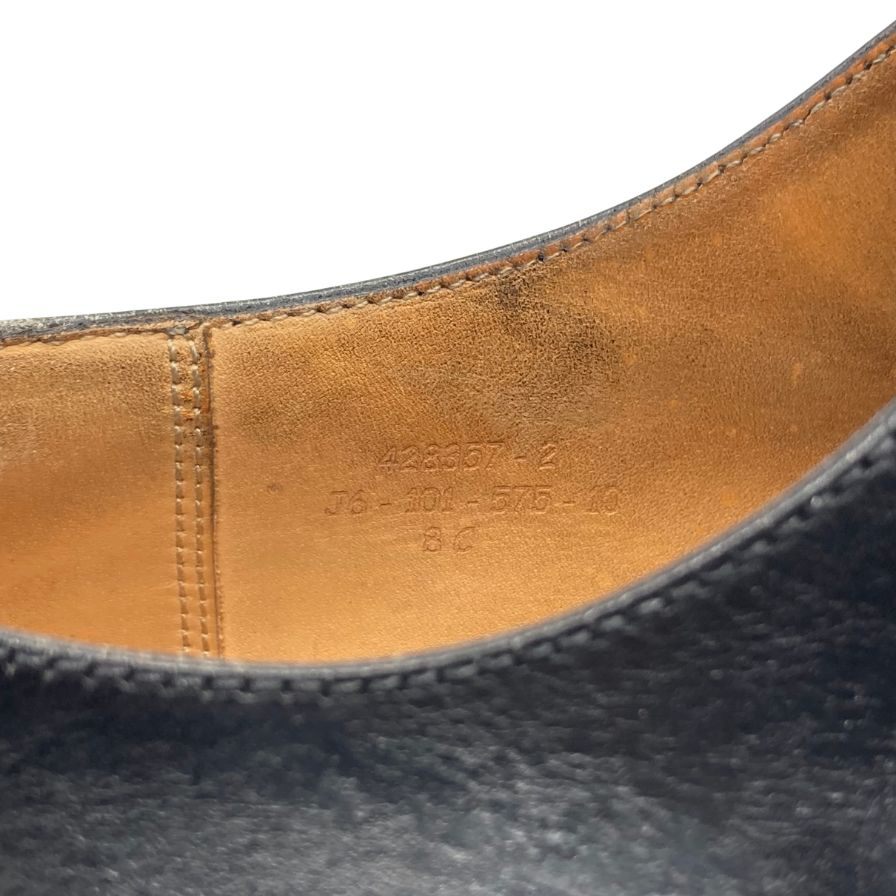 ジェイエムウエストン レザーシューズ 575 ダービー サイズ8C メンズ ブラック J.M. WESTON 約27.5cm【AFC34】