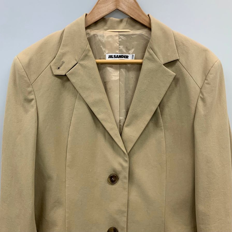 中古◆ジルサンダー テーラードジャケット 2B ベージュ サイズ40 JIL SANDER 【AFB27】