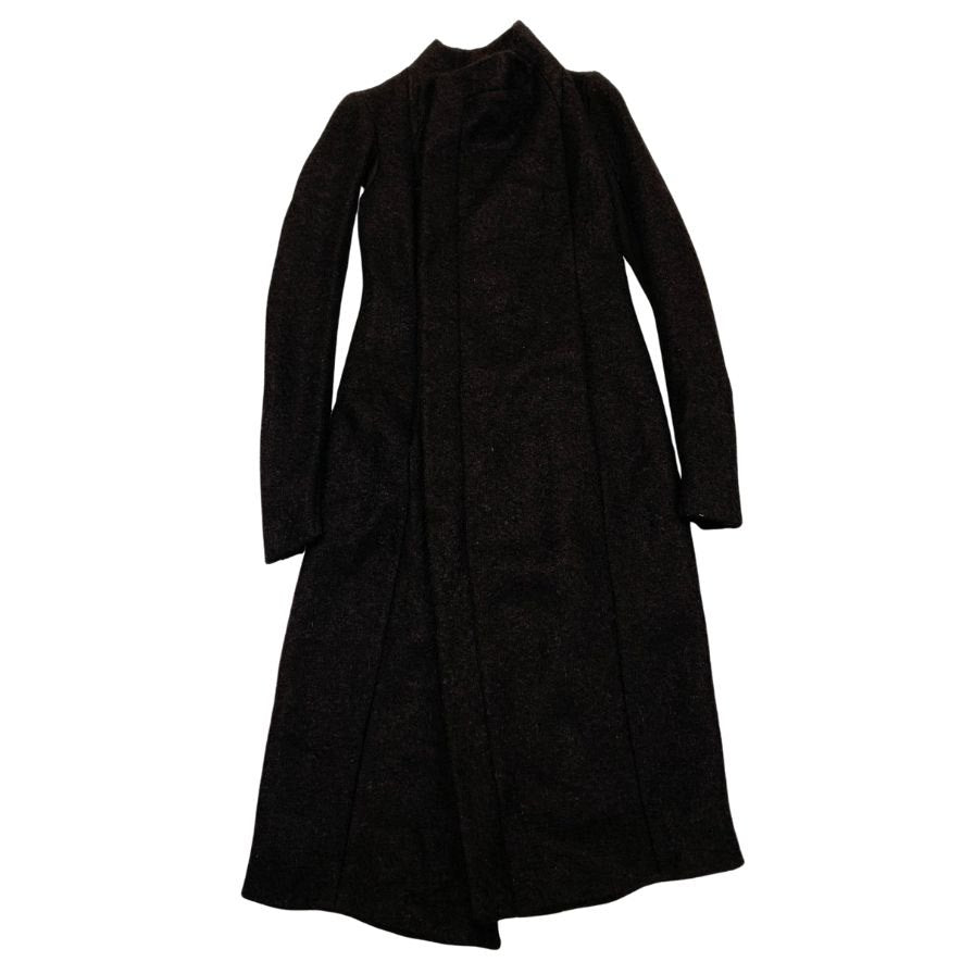 美品◆リックオウエンス ラップコート モヘア ブラック レディース サイズ38 Rick Owens レディース【AFA24】