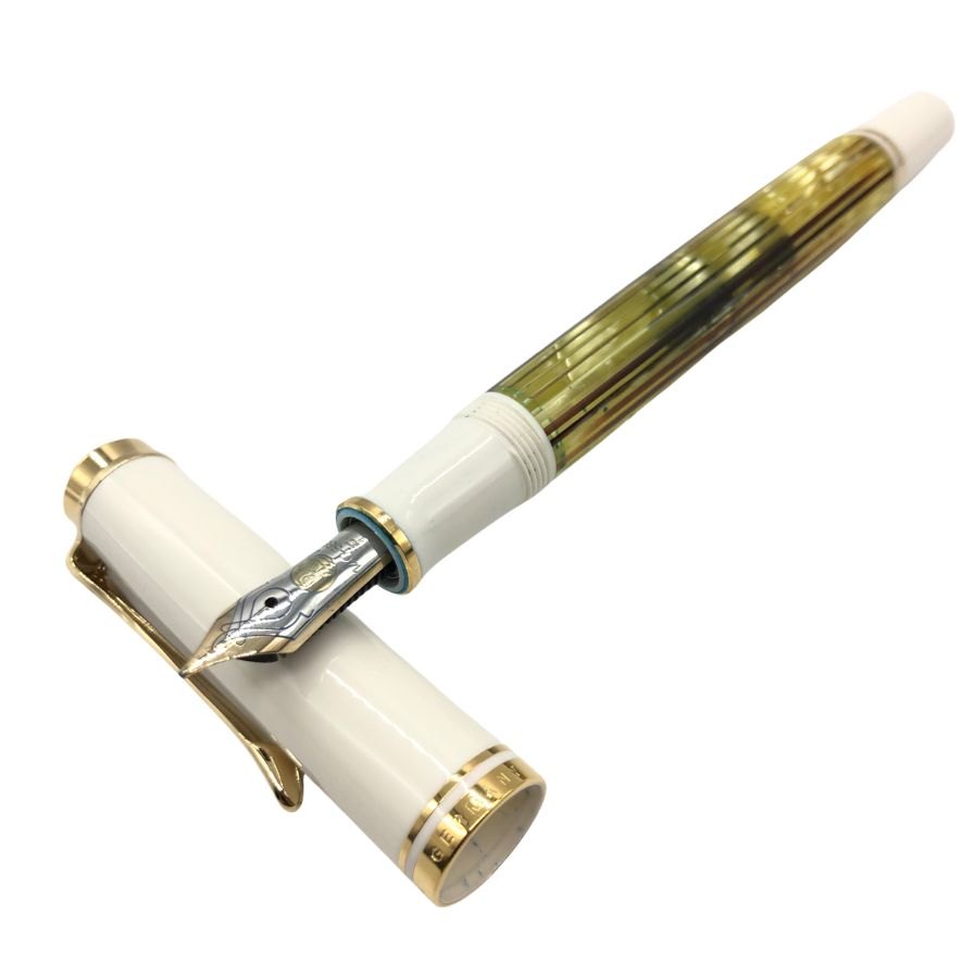 美品◇ペリカン 万年筆 スーベレーン ホワイトトータス ペン先14C-585 PELIKAN【AFI3】 – ストックラボ  オンライン｜ブランドヴィンテージ