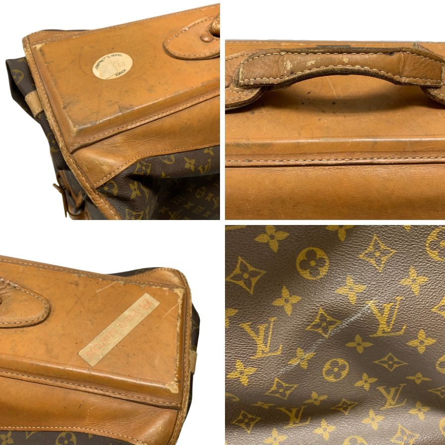ルイヴィトン ガーメントバッグ モノグラム レザー ブラウン系 ユニセックス LOUIS VUITTON【AFE8】