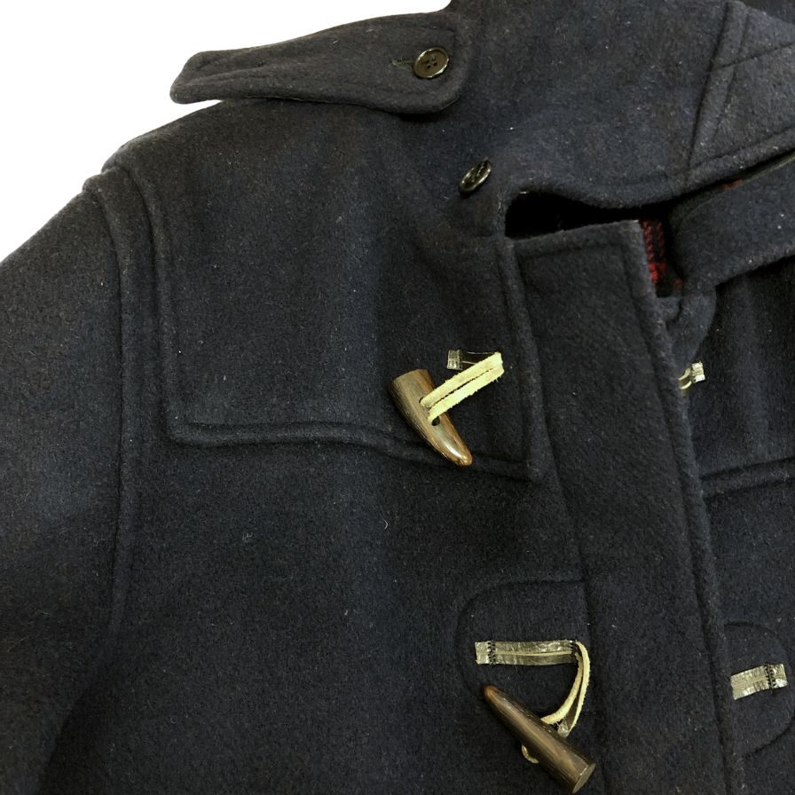 中古◆グローバーオール ダッフルコート 80S イングランド製 ネイビー ウール メンズ サイズUSA42 gloverall 【AFA11】