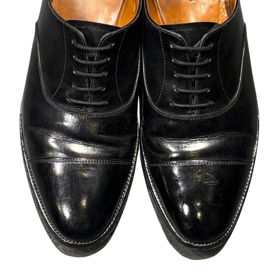 ジョンロブ レザーシューズ シティ ストレートチップ 旧ロゴ 236ラスト ブラック サイズUK5.5EE メンズ JOHNLOBB ビジネスシューズ 約24.5cm【LA】【中古】