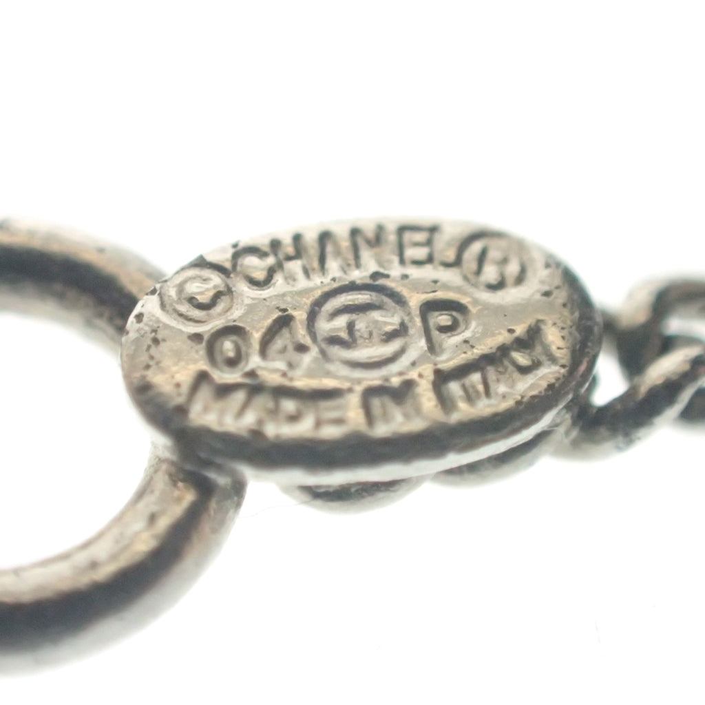 中古◆シャネル ネックレス ココマーク ハート 04P シルバー系 CHANEL【AFI11】