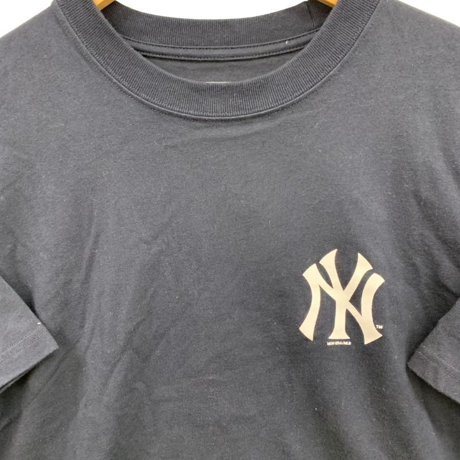 極美品◆ニューエラ Tシャツ ニューヨークヤンキース コットン ネイビー サイズL メンズ NEW ERA 【AFB34】