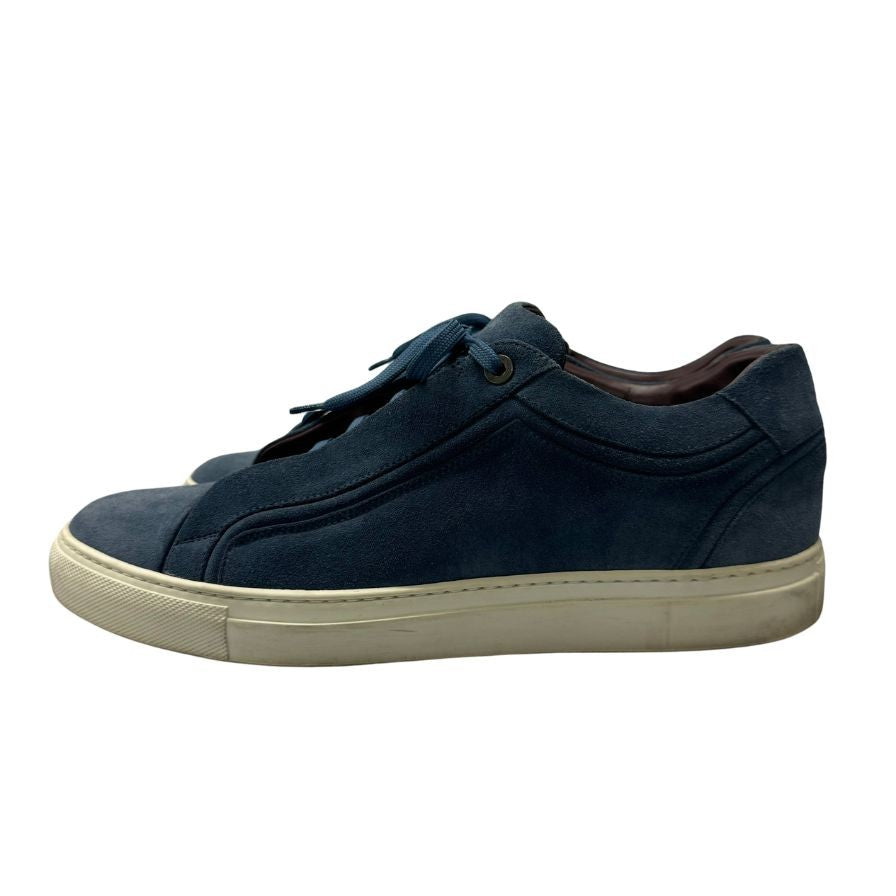 ブリオーニ レザースニーカー JAMES ローカット メンズ ブルー サイズ7 Brioni 約25.5cm【AFD7】