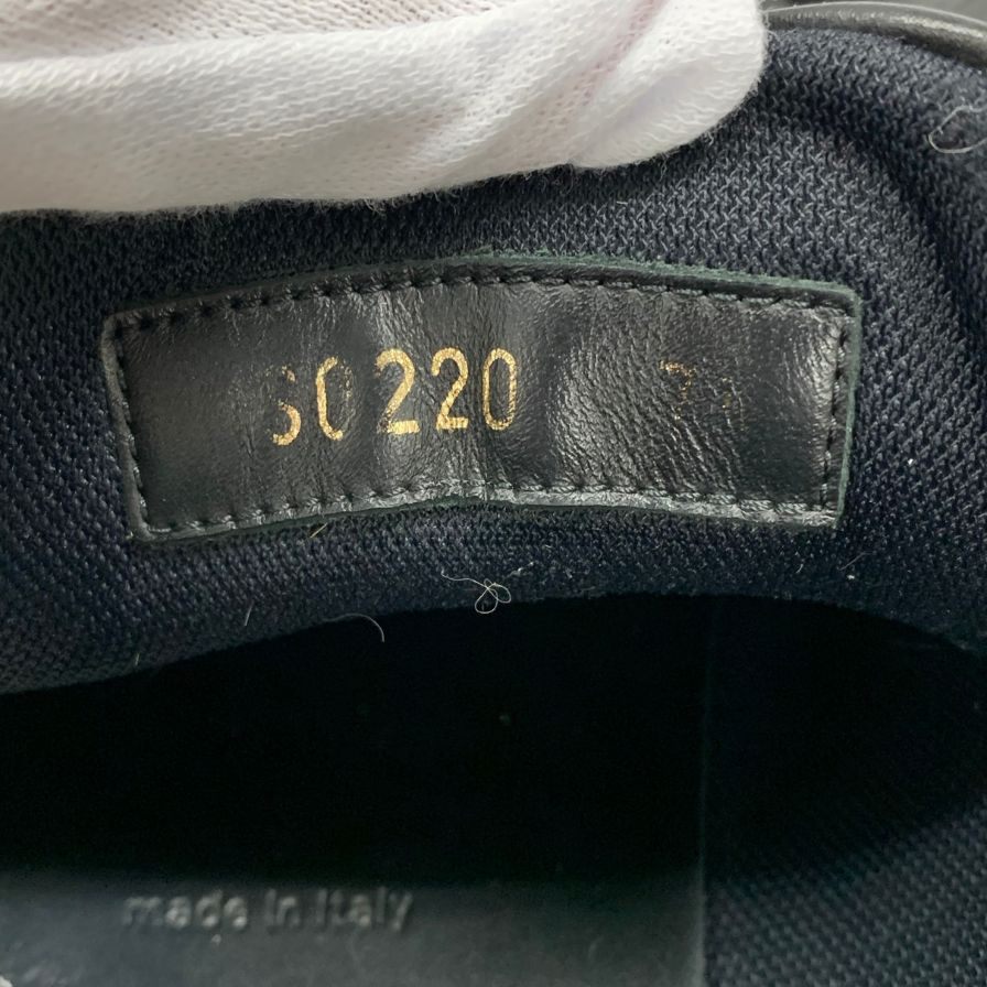 中古◆ルイヴィトン スニーカー モノグラム アンプラント ルクセンブルクライン ブラック メンズ サイズ7.5 1A8J1E LOUIS VUITTON【ADC8】