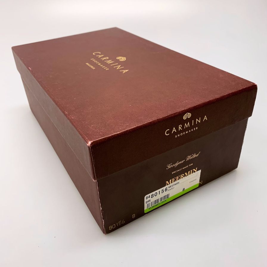 カルミナ シングルモンクストラップ 80156 ダークブラウン サイズ8 メンズ レザー 革靴 CARMINA 約26.5cm【AFD2】