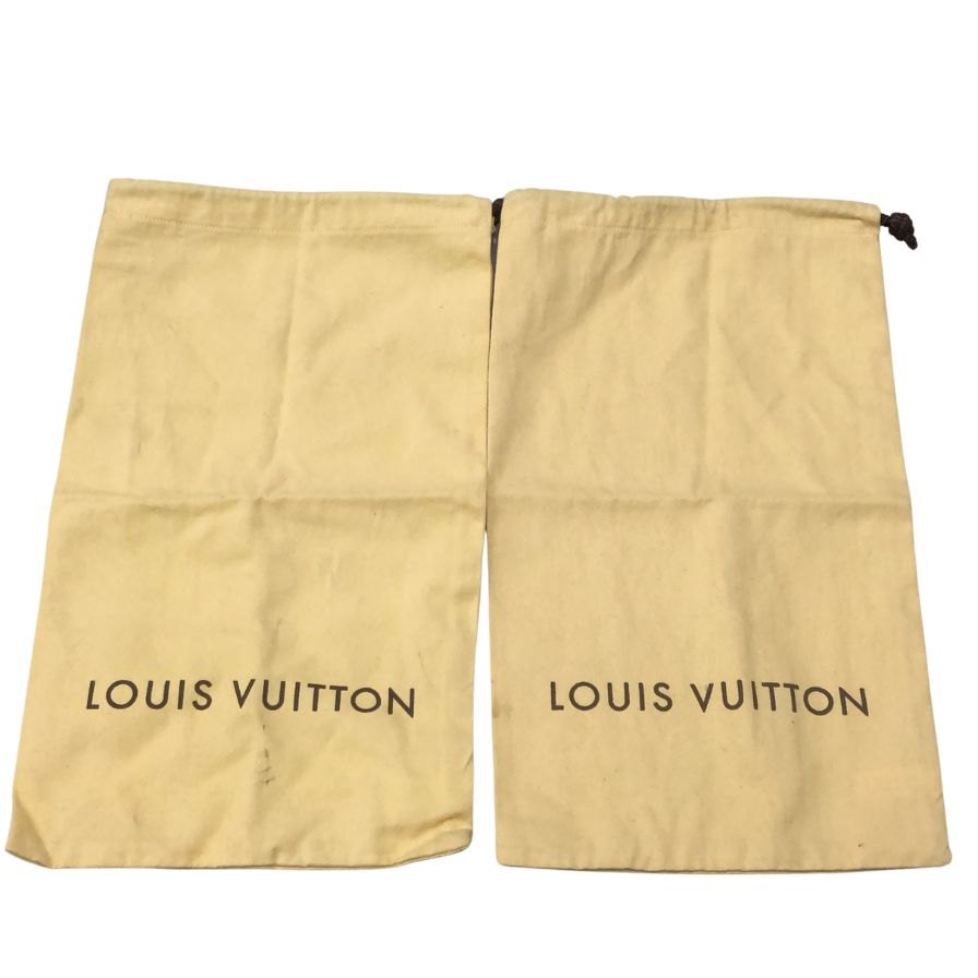 ルイヴィトン レザー ローカット スニーカー シューズ 靴 #6 1/2 GO0035 ブラック メンズ LOUIS VUITTON LEATHER LOW CUT SNEAKERS 約25.5cm【AFC4】