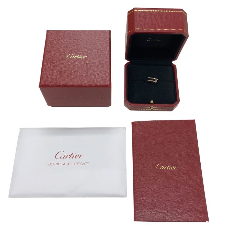 カルティエ リング ジュスト アンクル プラチナ AU750 レディース シルバー サイズ46 Cartier