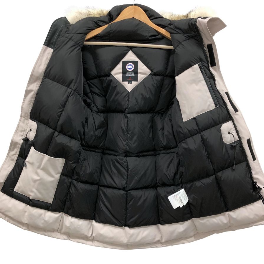 美品◆カナダグース ダウンジャケット ラングフォード パーカー 2062M ファー フード グレー メンズ サイズL CANADA GOOSE 【AFA18】