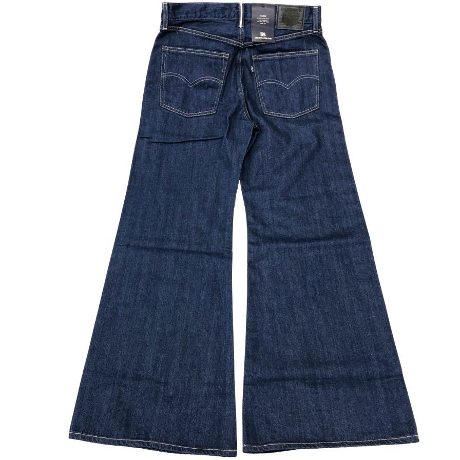 リーバイス リラックスフレアジーンズ BLUETAB CRAVE インディゴ W28 日本製 メンズ MADE IN JAPAN 【AFB14】