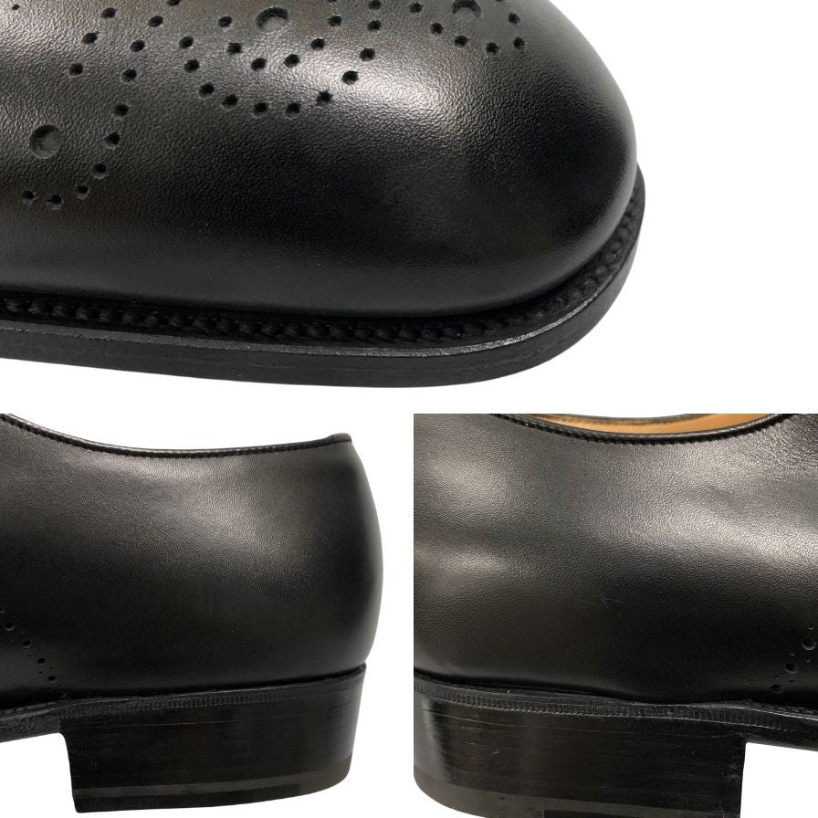 ジェイエムウエストン レザーシューズ 547 ホールカット パンチド ブラック メンズ サイズ9.5 J.M.WESTON ビジネスシューズ 約28.0cm【LA】【中古】