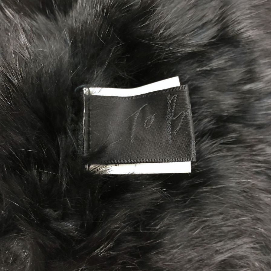 極美品◆ラビットファー ベスト レディース サイズ2 ブラック 【AFF19】