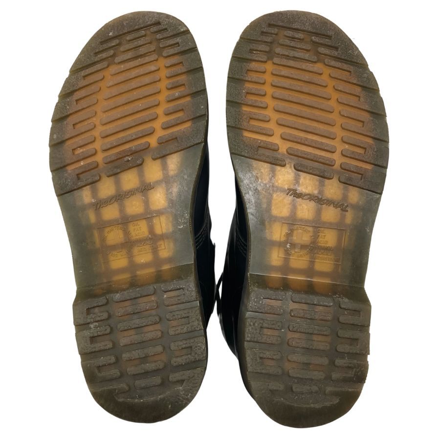 ドクターマーチン レースアップブーツ 8ホール ジェイドン レザー サイズUK9 GV01V メンズ ブラックネイビー Dr.Martens JADON 約28.0cm【AFC31】