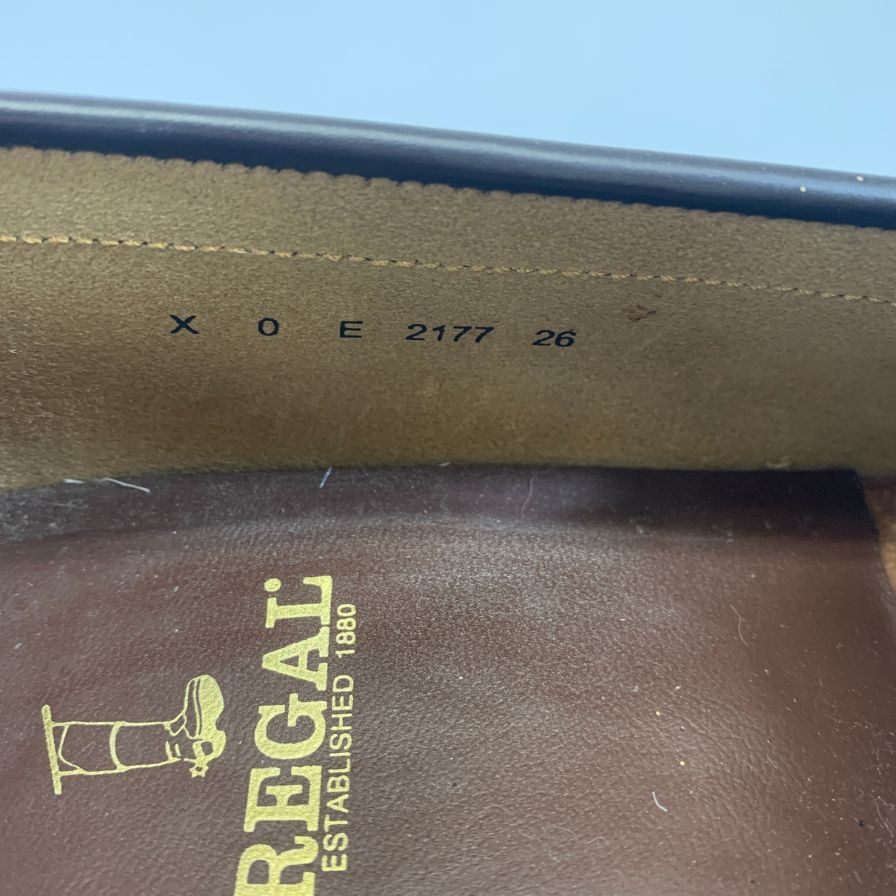 リーガル レザーシューズ コインローファー 2177 メンズ サイズ26cm ブラウン REGAL 約26.0cm【AFC1】