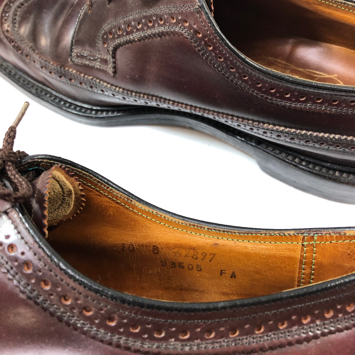 フローシャイム インペリアル ウイングチップ コードバン レザーシューズ メンズ サイズ10 ブラウン Florsheim Imperial 約28.0cm【AFC43】