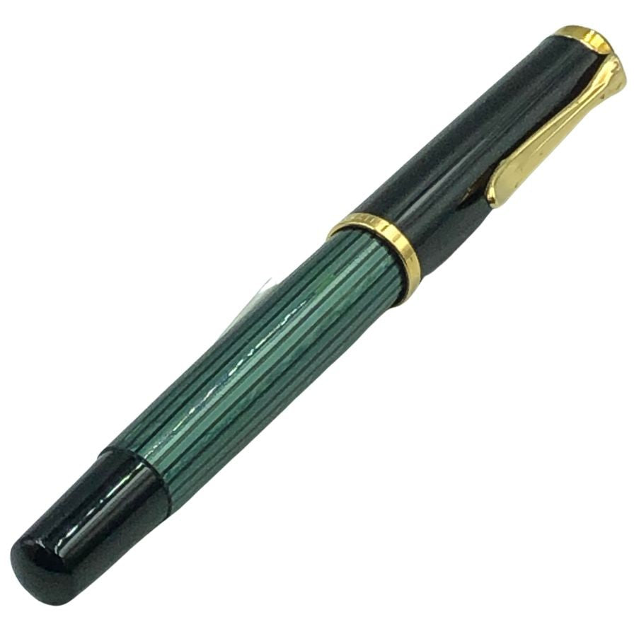 ペリカン 万年筆 スーベレーン 緑縞 ストライプ ペン先14C-585 M字 PELIKAN Souveran【AFI17】
