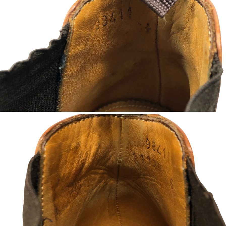 ジャランスリワヤ サイドゴアブーツ 98411 メンズ サイズUK6.5 ブラウン JALAN SRIWIJAYA 約25.5cm【AFC32】