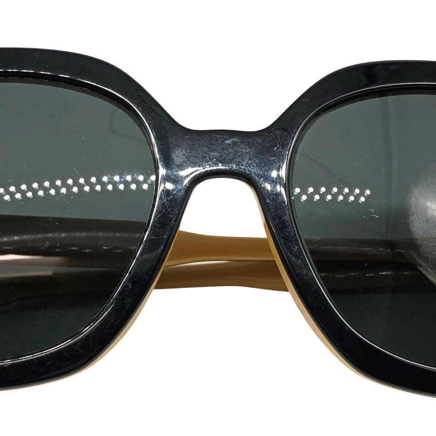 プラダ サングラス SPR 16U-F 54□21 レディース ブラック×マスタード PRADA【AFI16】