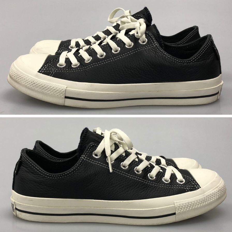 コンバース オールスター ローカットレザースニーカー ゴアテックス ブラック サイズ27㎝ メンズ CONVERSE REACT 約27.0cm【AFD15】