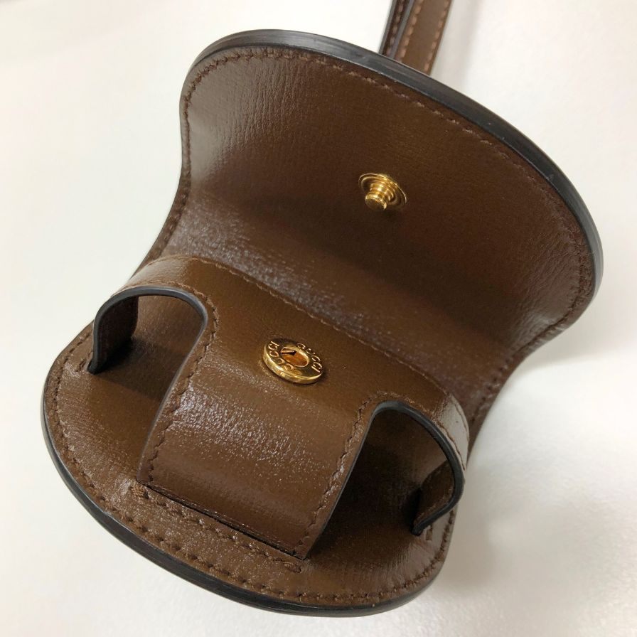 グッチ Airpods ケース ホースビット GGスプリーム ブラウン 643880 レディース GUCCI【AFI22】【中古】