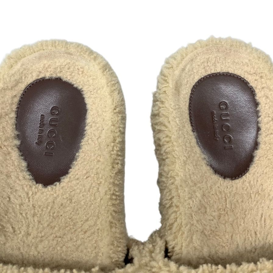 美品◆グッチ × ザ ノースフェイス サンダル ボア 679948 レディース サイズ38 GUCCI × THE NORTH FACE【AFD7】