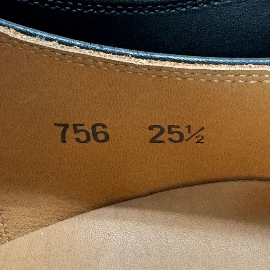 スコッチグレイン レザーシューズ ベルオム 756 ストレートチップ サイズ25.5cm メンズ ブラック SCOTCH GRAIN BELHOMME 約25.5cm【AFD8】