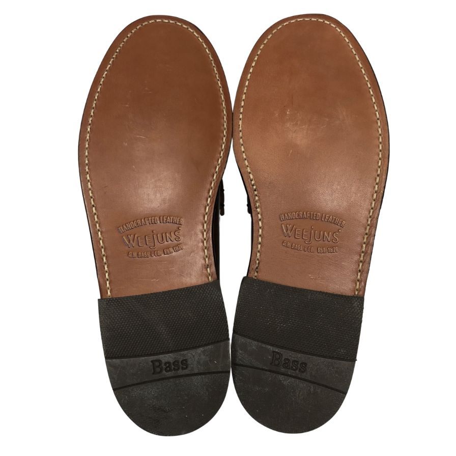 ジーエイチバス ローファー ウィージャンズ ラーソン モカ サイズ7 メンズ ブラウン系 G.H.Bass&Co. WEEJUNS LARSON ローファー 約26.0cm【LA】【中古】